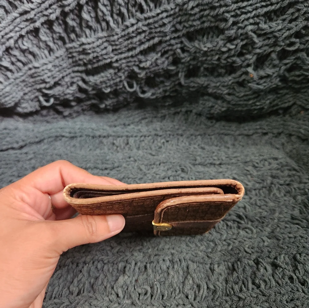 Vintage Christian Dior Trotter Monogram Canvas Trifold Wallet